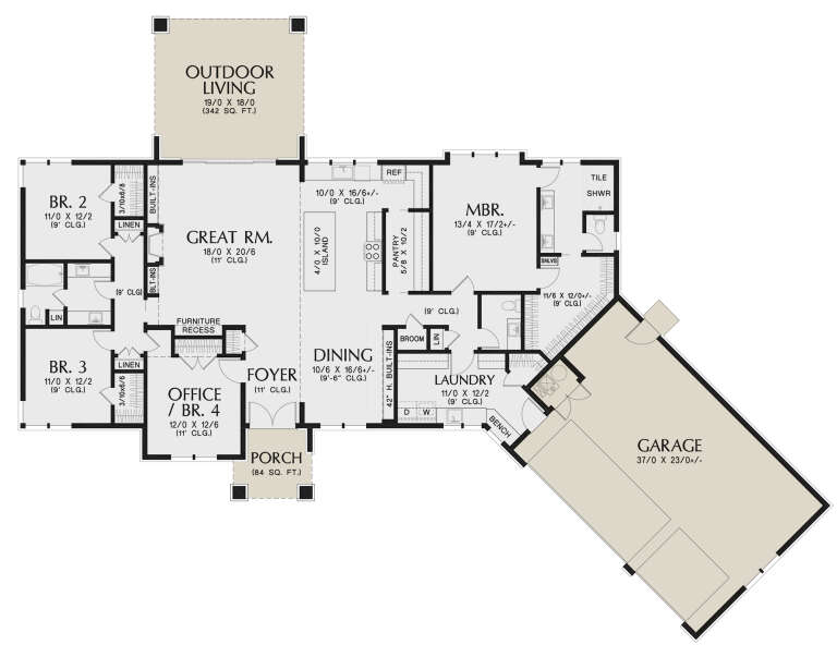 House Plan House Plan #29171 Drawing 1