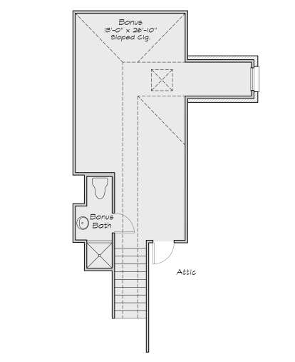 Bonus Room for House Plan #2880-00005