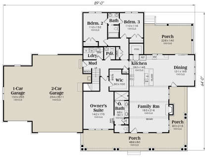 Main Floor  for House Plan #009-00354