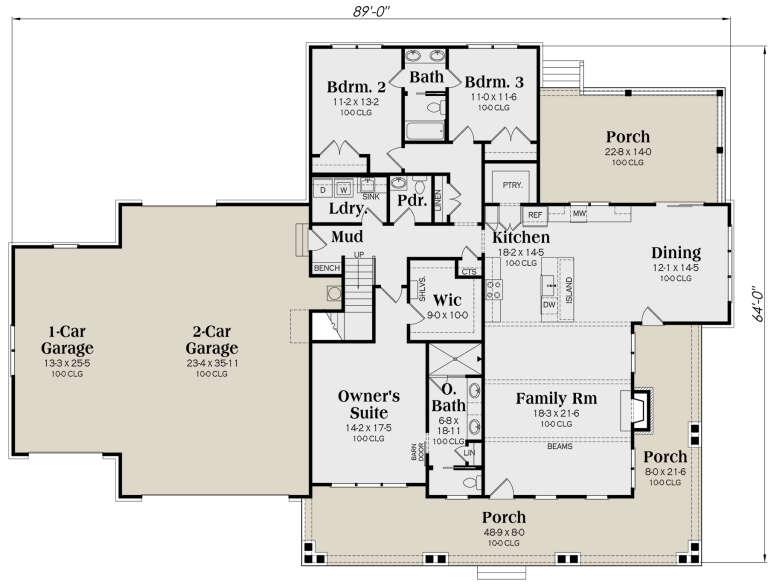 House Plan House Plan #29177 Drawing 1