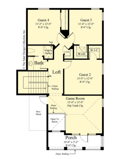 Second Floor for House Plan #8436-00115
