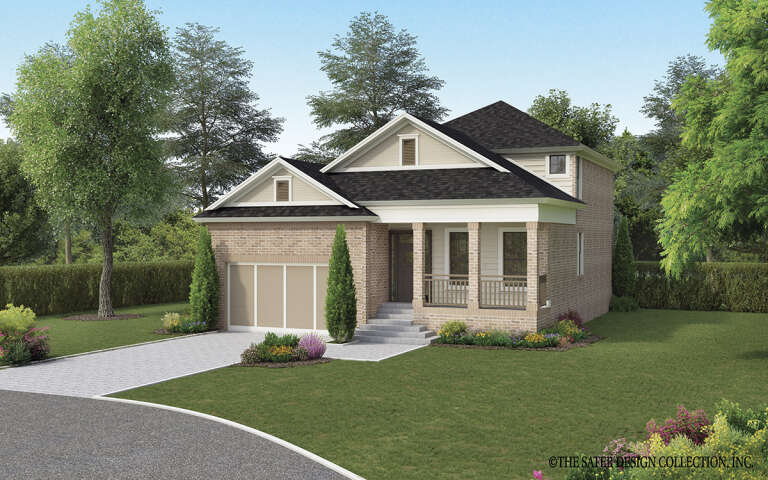 House Plan House Plan #29180 Angled Front Elevation