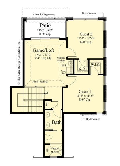 Second Floor for House Plan #8436-00116