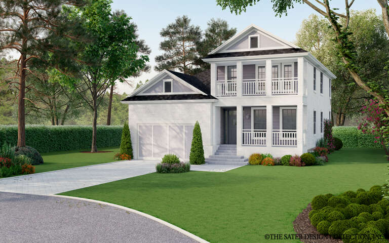 House Plan House Plan #29181 Angled Front Elevation
