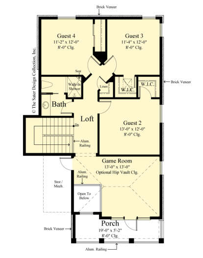 Second Floor for House Plan #8436-00117