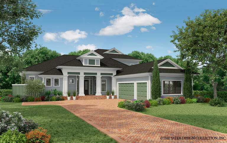 House Plan House Plan #29182 Angled Front Elevation