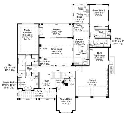 Main Floor  for House Plan #8436-00119