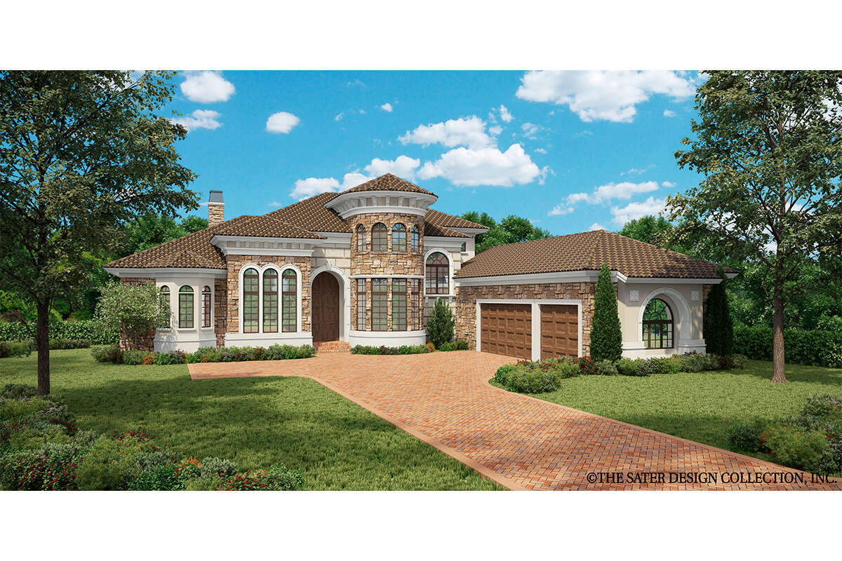 Mediterranean Plan - 3,552 Square Feet, 4 Bedrooms, 4 Bathrooms | Floor Plan  #8436-00121 | America's Best House Plans, image size:1200x800