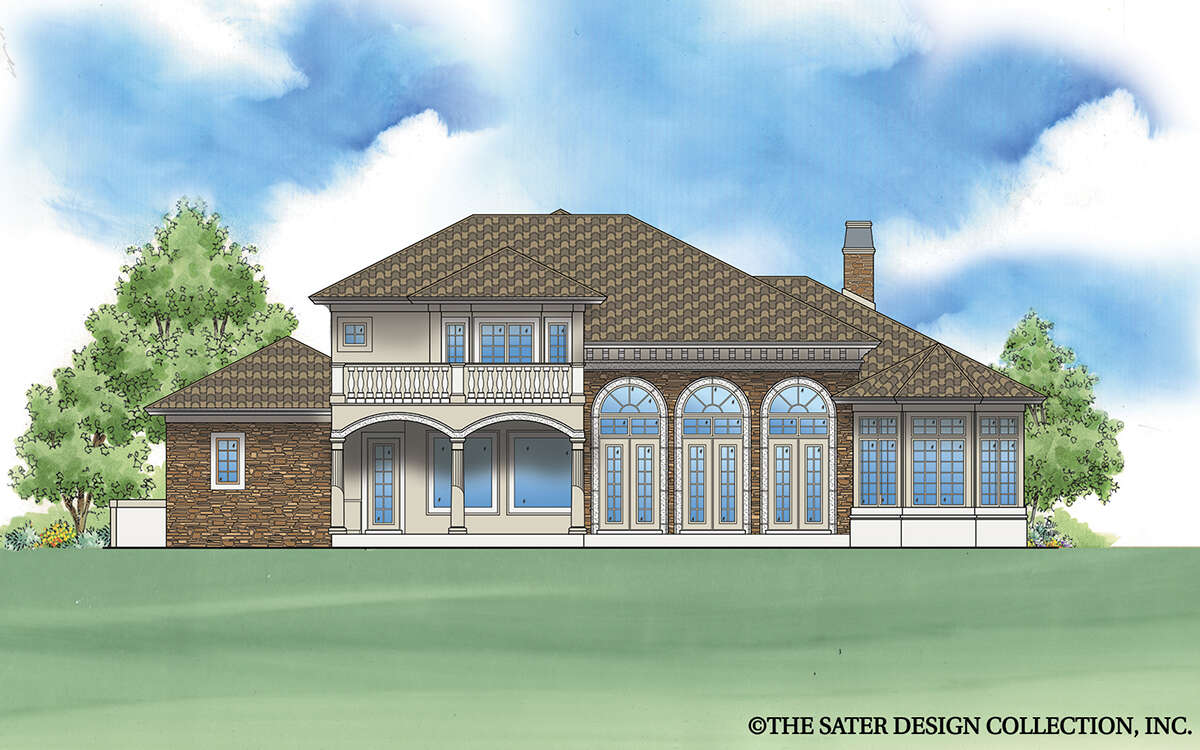 Mediterranean Plan - 3,552 Square Feet, 4 Bedrooms, 4 Bathrooms | Floor Plan  #8436-00121 | America's Best House Plans, image size:1200x750