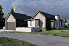 Modern House Plan #6422-00097 Elevation Photo