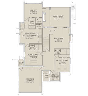 Walkout Basement for House Plan #6422-00097