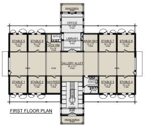First Floor for House Plan #5445-00507