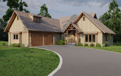 Craftsman House Plan #110-01109 Elevation Photo