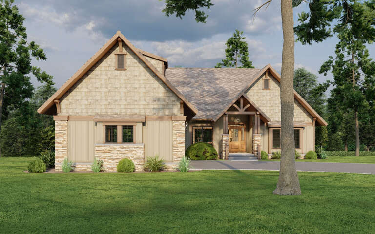 Craftsman House Plan #110-01109 Elevation Photo