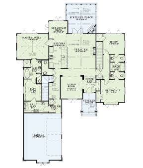 Main Floor  for House Plan #110-01109