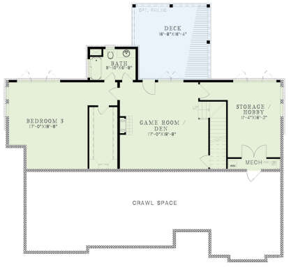 Basement for House Plan #110-01109