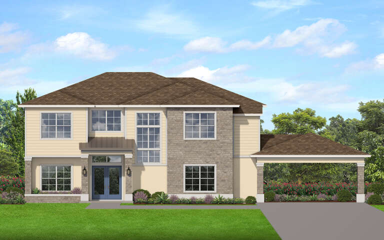 House Plan House Plan #29191 Front Elevation 