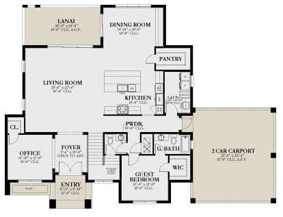 Main Floor  for House Plan #3978-00273