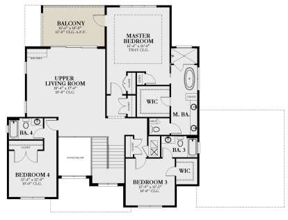 Second Floor for House Plan #3978-00273