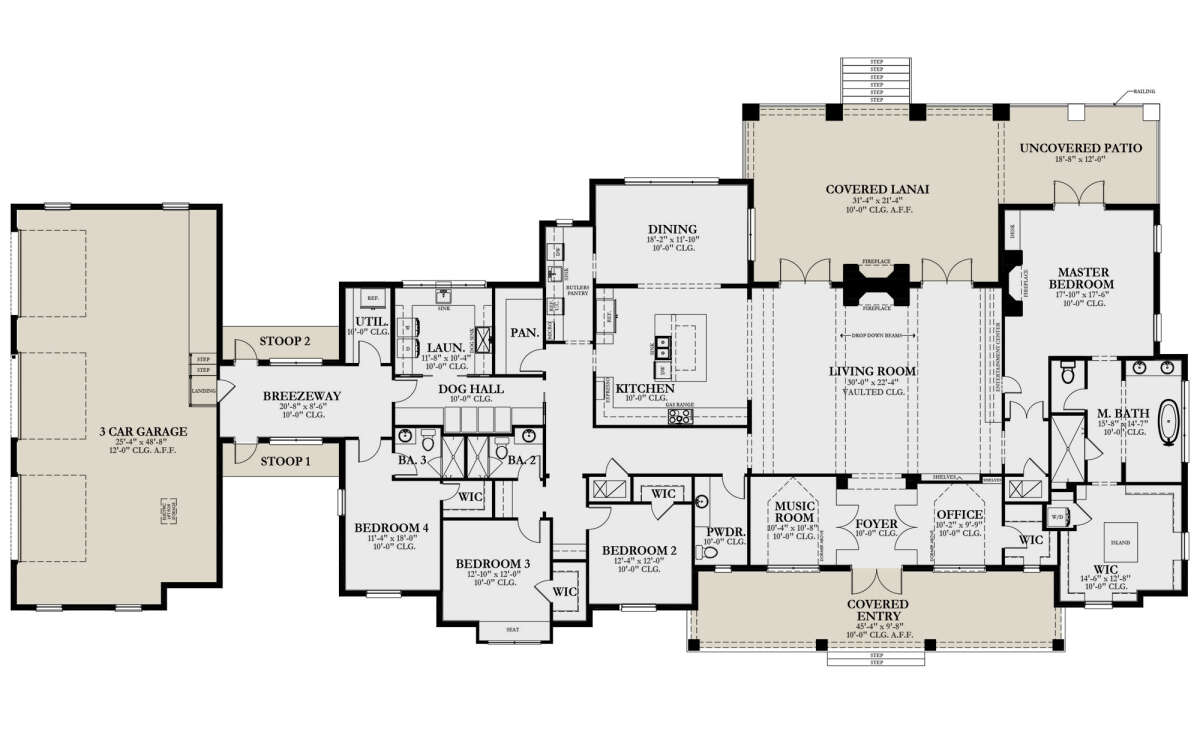Main Floor  for House Plan #3978-00274