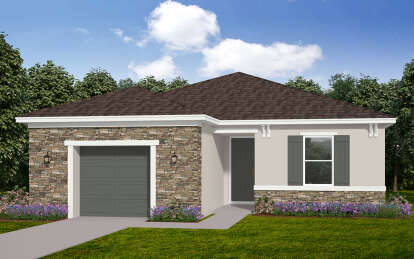 House Plan House Plan #29194 Angled Front Elevation