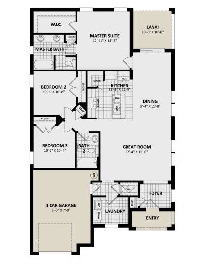 Main Floor  for House Plan #3978-00279