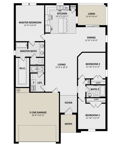 Main Floor  for House Plan #3978-00281