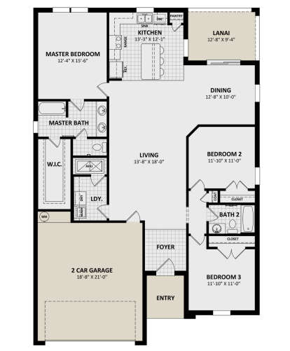 Main Floor  for House Plan #3978-00281