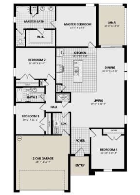 Main Floor  for House Plan #3978-00286