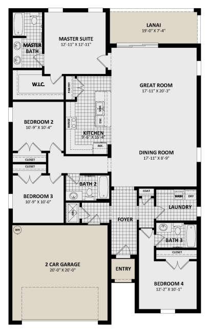 House Plan House Plan #29206 Drawing 1