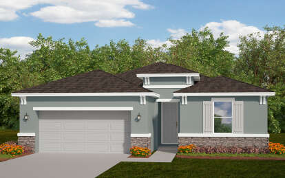 House Plan House Plan #29207 Angled Front Elevation