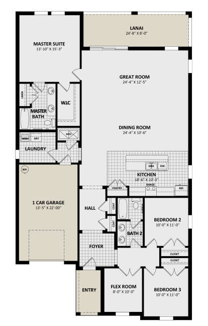 Main Floor  for House Plan #3978-00290