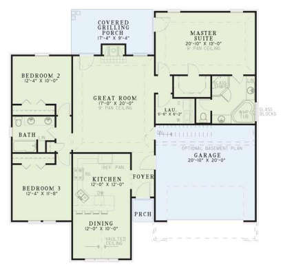 Floorplan1 for House Plan #110-00054