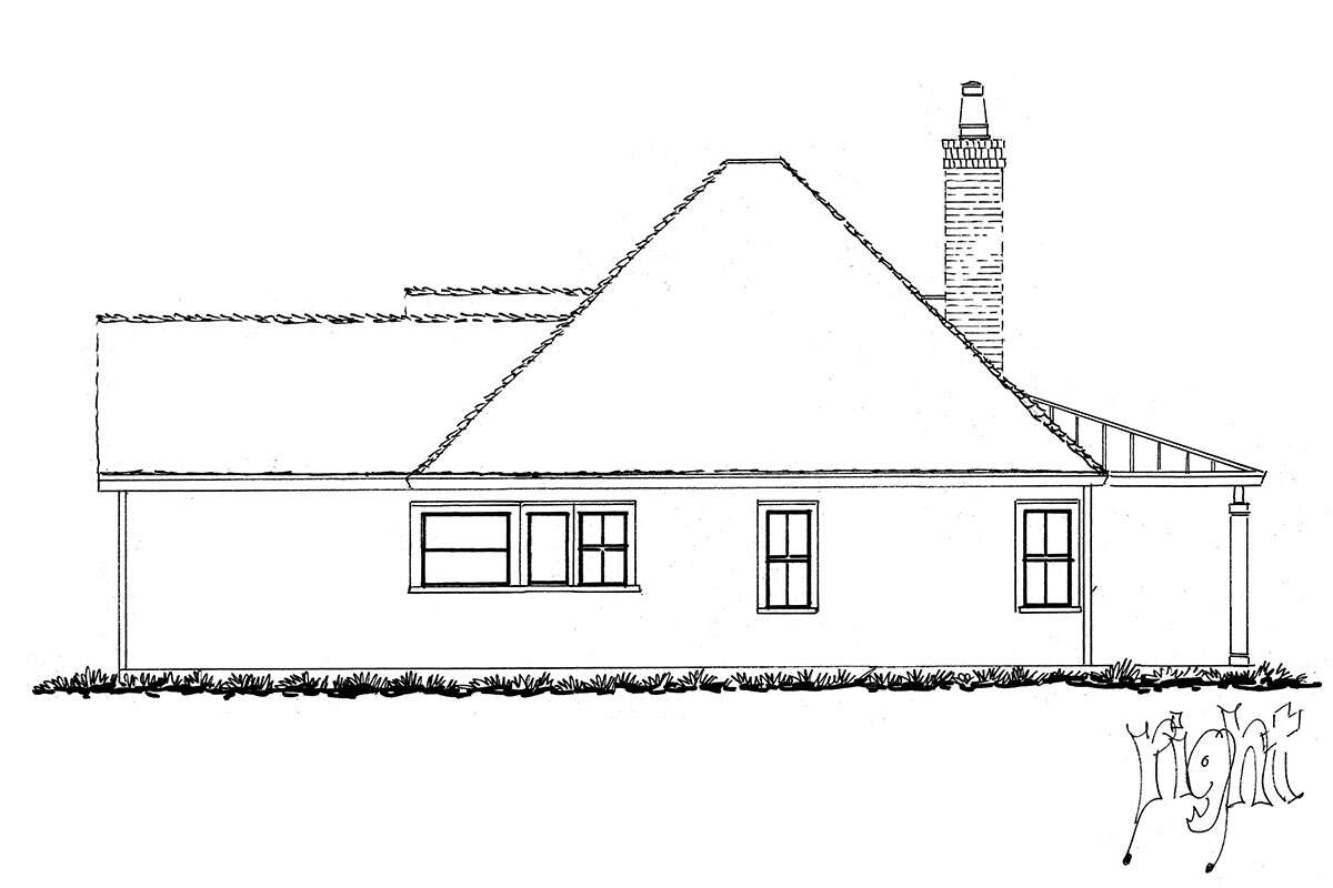 Country House Plan #1907-00064 Elevation Photo