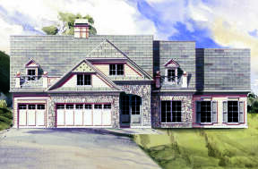 Craftsman House Plan #4195-00056 Elevation Photo