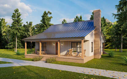 Country House Plan #7568-00001 Elevation Photo
