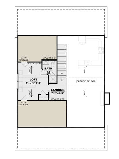 Second Floor for House Plan #7568-00001