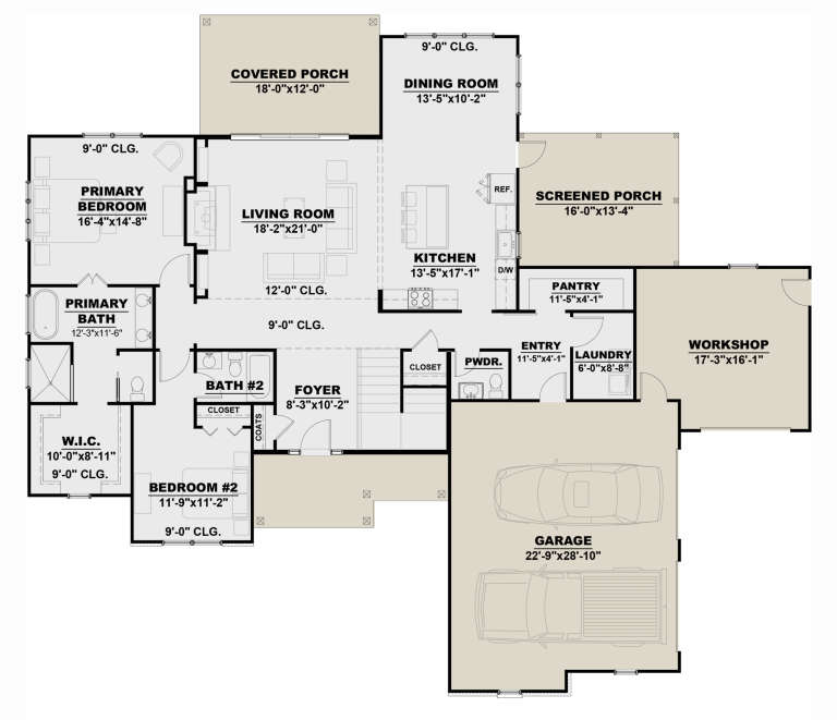 House Plan House Plan #29214 Drawing 1