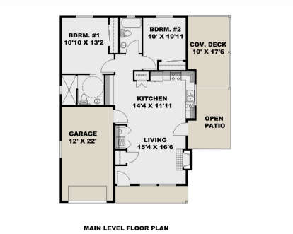 Main Floor for House Plan #039-00728