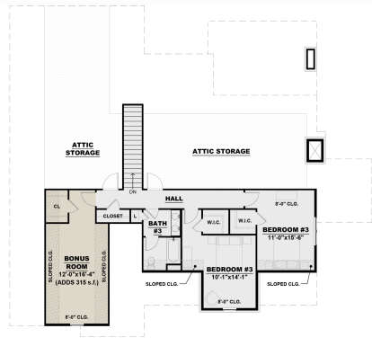 Second Floor for House Plan #7568-00003