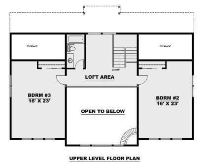 Second Floor for House Plan #039-00729