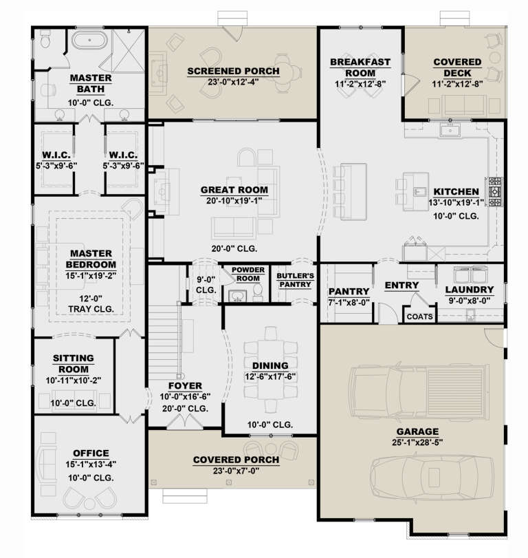 House Plan House Plan #29218 Drawing 1