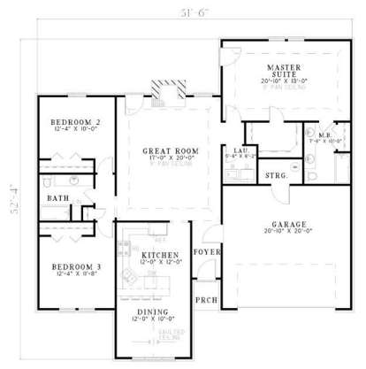 Floorplan1 for House Plan #110-00055