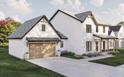 Modern Farmhouse House Plan #963-00789 Elevation Photo