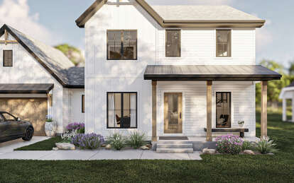 Modern Farmhouse House Plan #963-00789 Elevation Photo