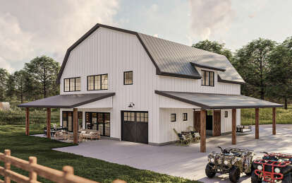 Barn House Plan #963-00790 Elevation Photo