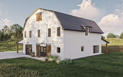 Barn House Plan #963-00790 Elevation Photo