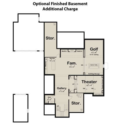 Basement for House Plan #963-00791