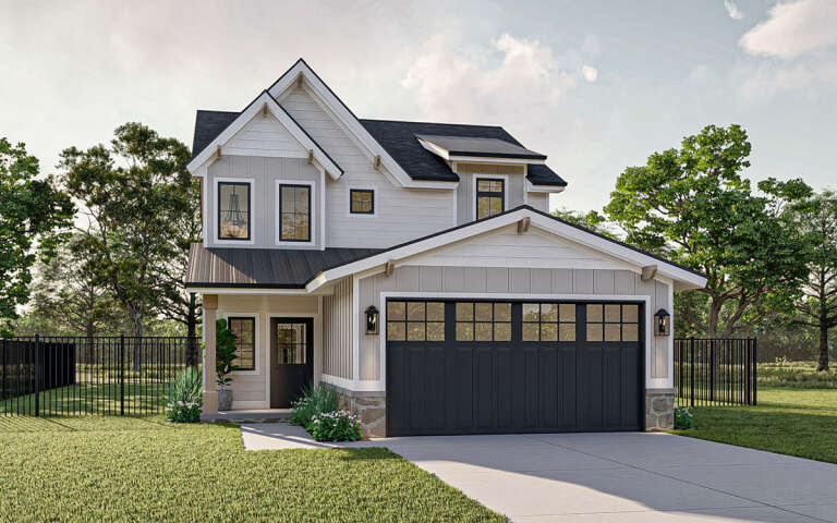 House Plan House Plan #29224 Angled Front Elevation