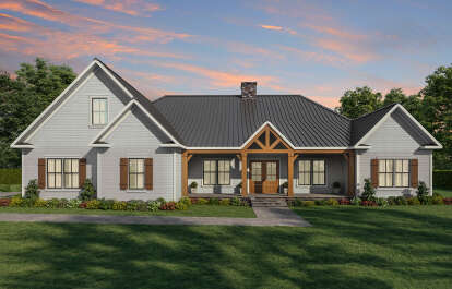 Modern Farmhouse House Plan #7568-00007 Elevation Photo